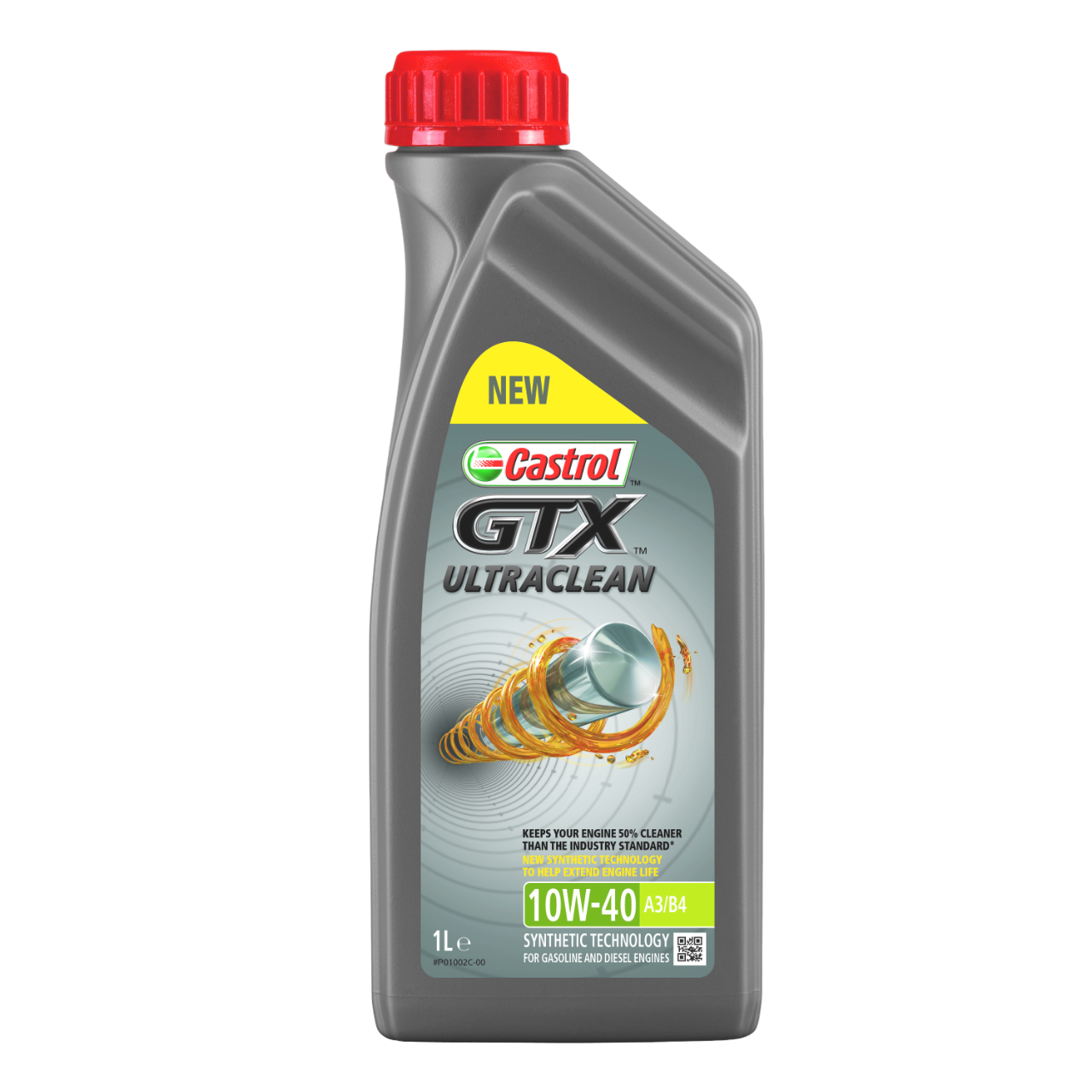Castrol GTX Ultraclean 10W/40 A3/B4 Motorolie - 1 liter