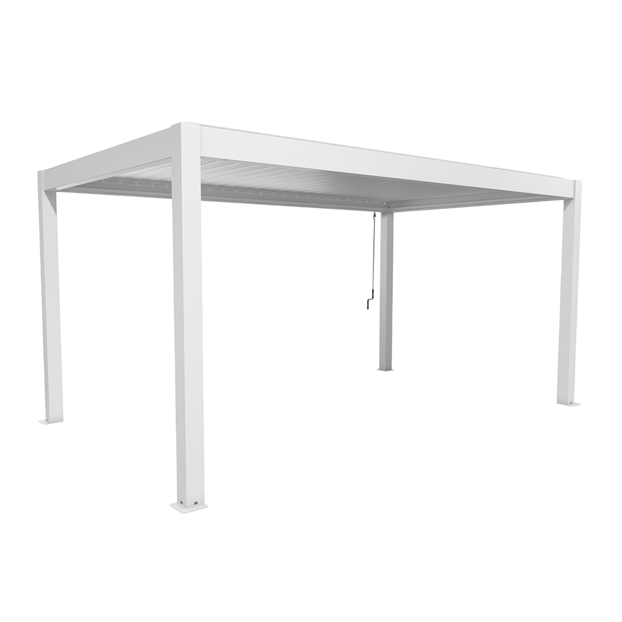 Biohort Str. 5×3 Pergola i hvid/sølv metallic