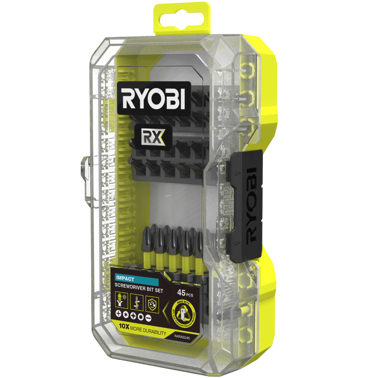 Ryobi RARXSD45 RX Slagbitssæt – 45 dele