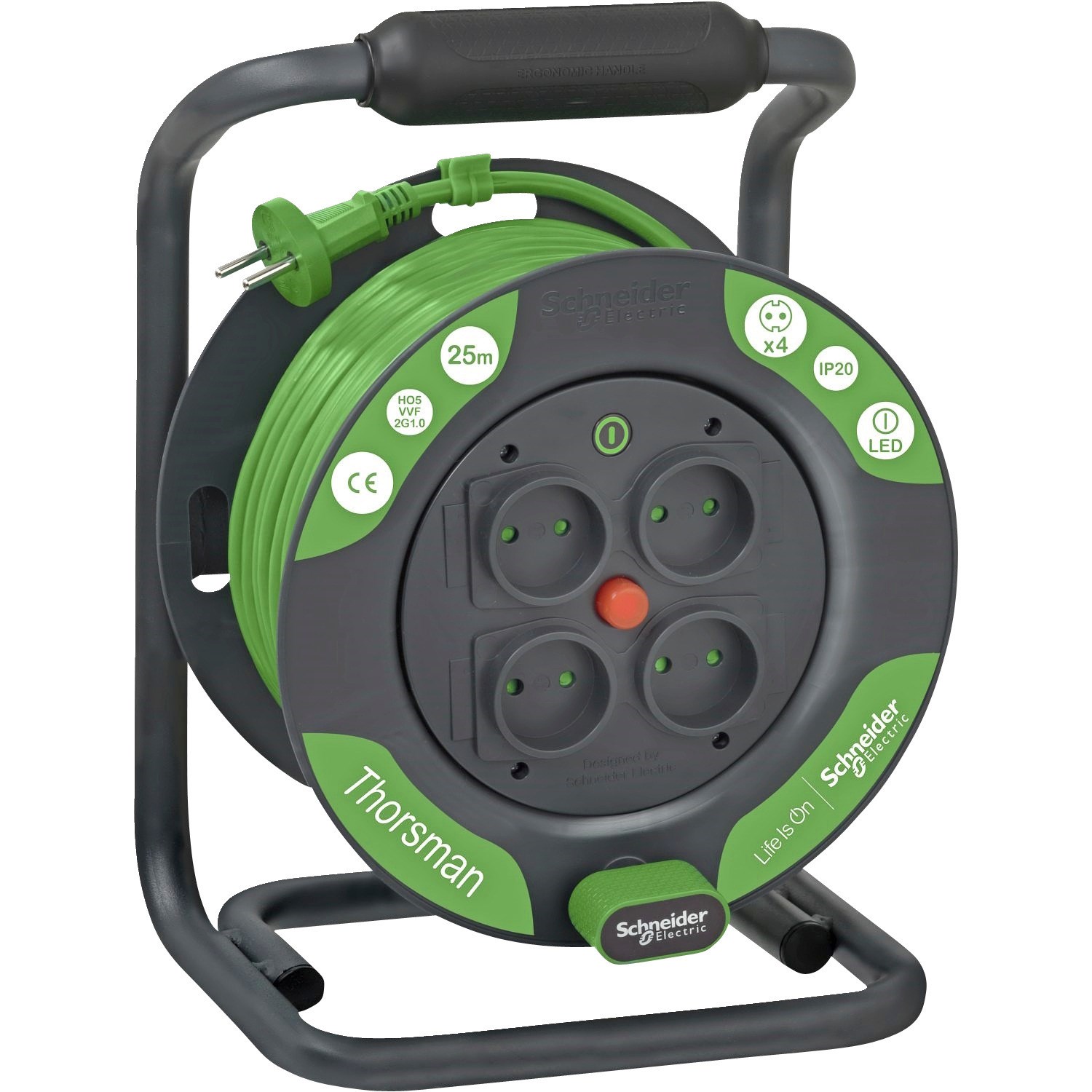 Schnieder Electric kabeltromle 2G1,0 - 25 m