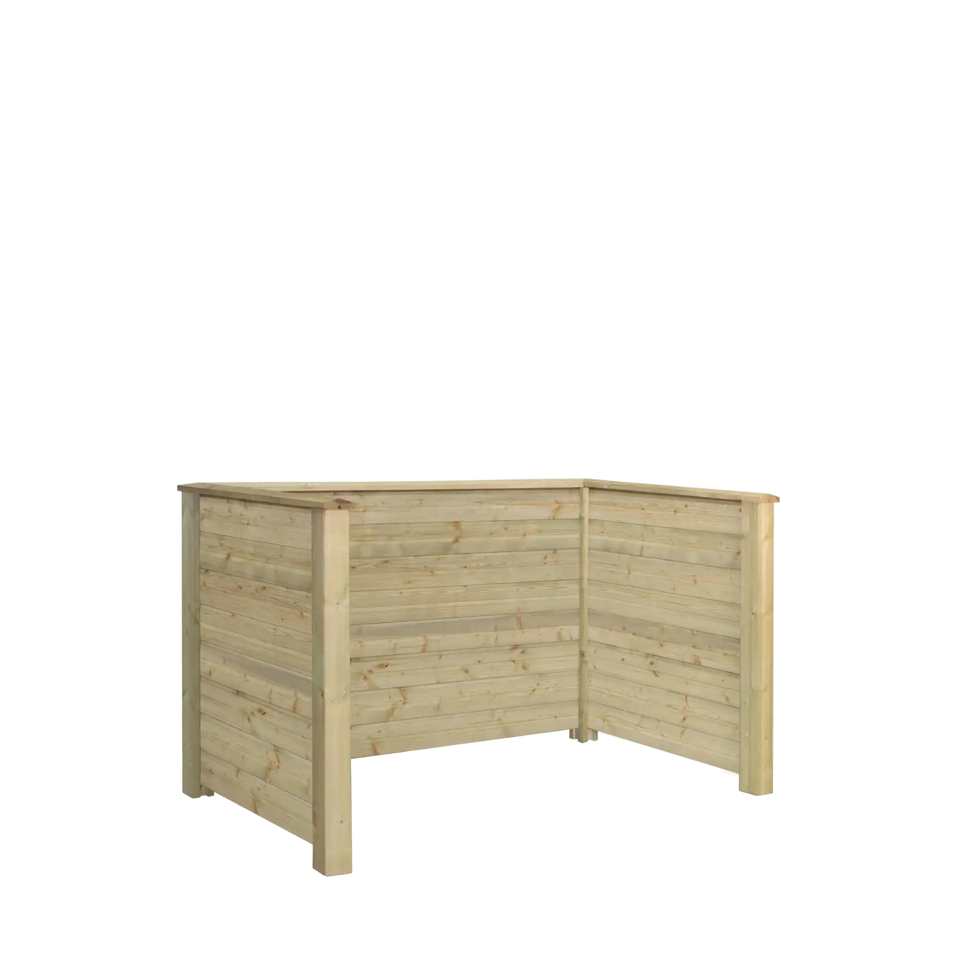 Plus Plank Profil Renovationsskjul med træstolper til nedgravning 194x97x108 cm