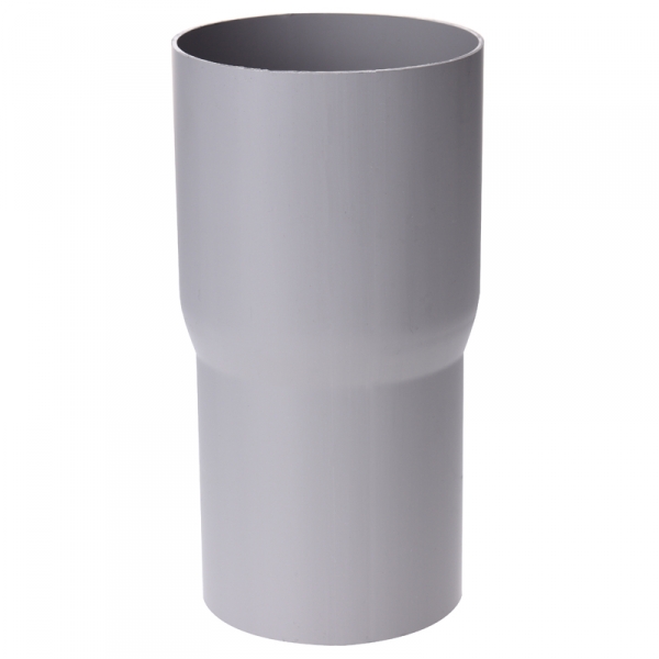 Plastmo plast rørmuffe 75 mm i grå