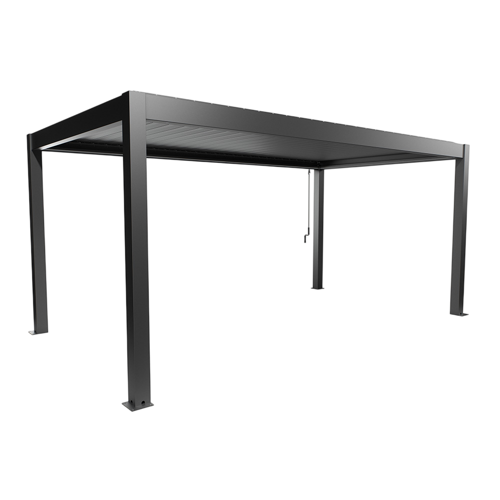 Biohort Str. 5,5×3 Pergola i mørkegrå metallic