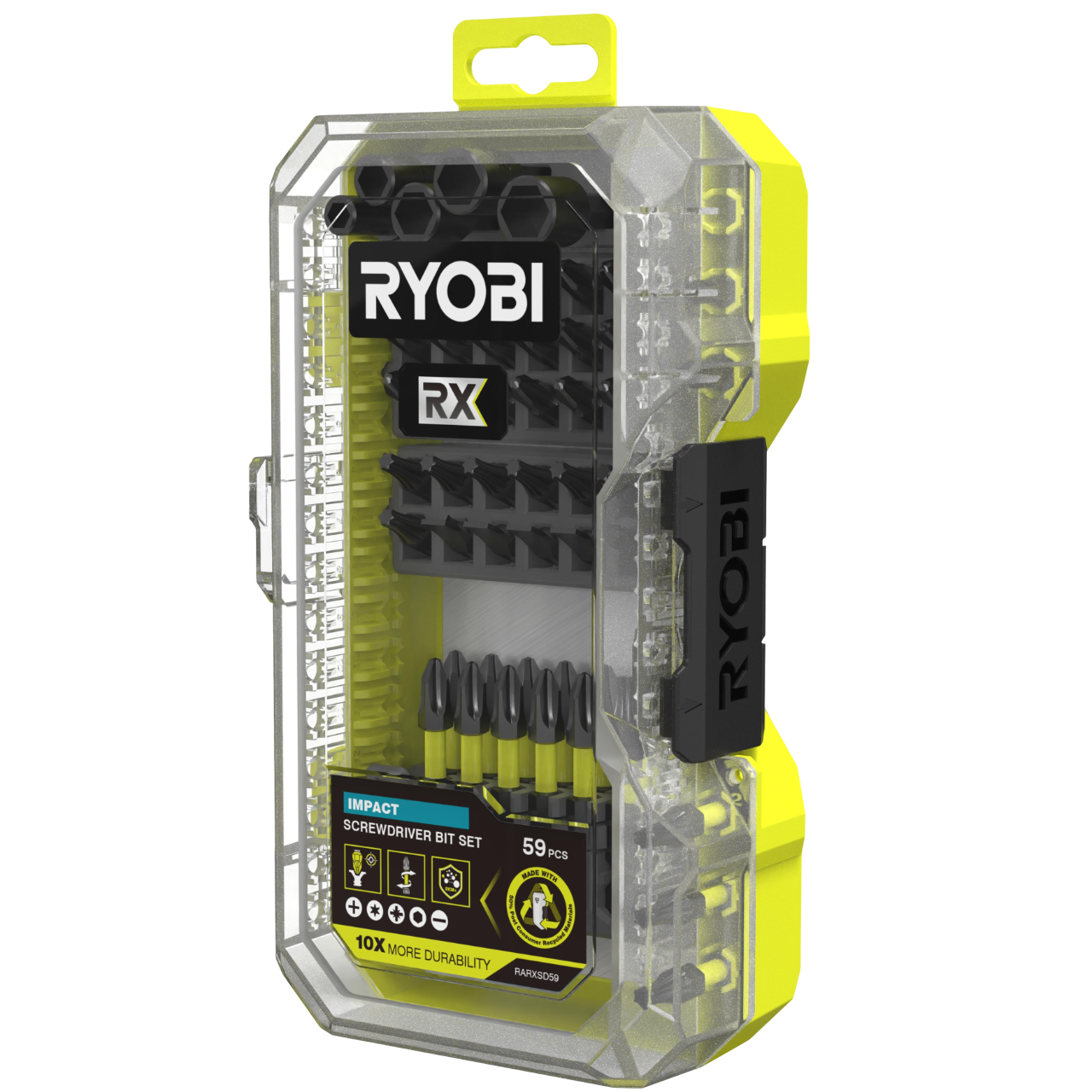 Ryobi RARXSD59 RX Slagbitssæt – 59 dele