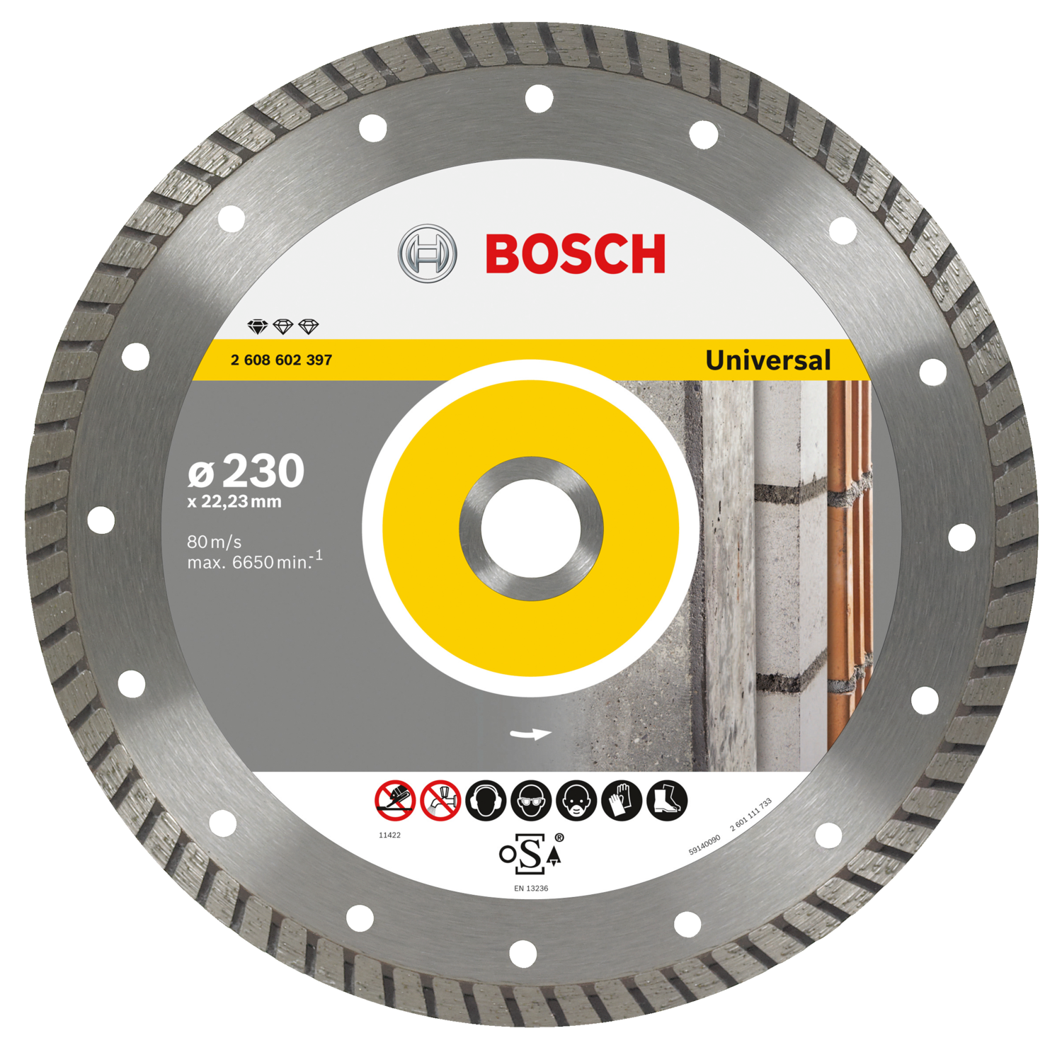 Bosch Diamantskæreskive Upe-Turbo 2 230X22,2Mm
