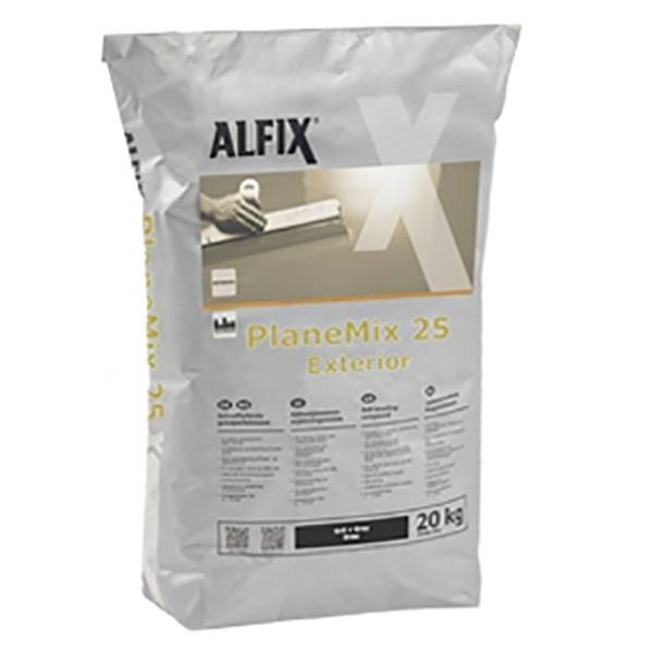 Alfix PlaneMix 25 exterior udendørs selvnivellerende gulvspartelmasse - 20 kg