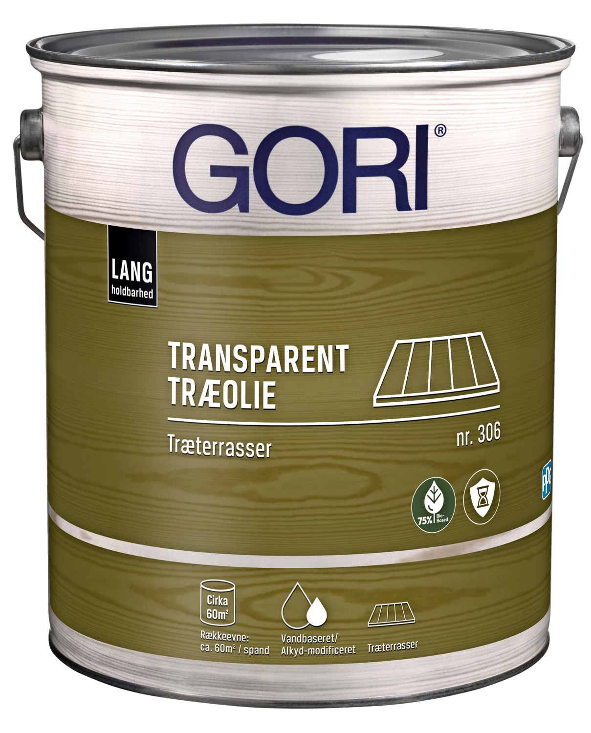 GORI 306 Træterrasseolie ibenholt 5L