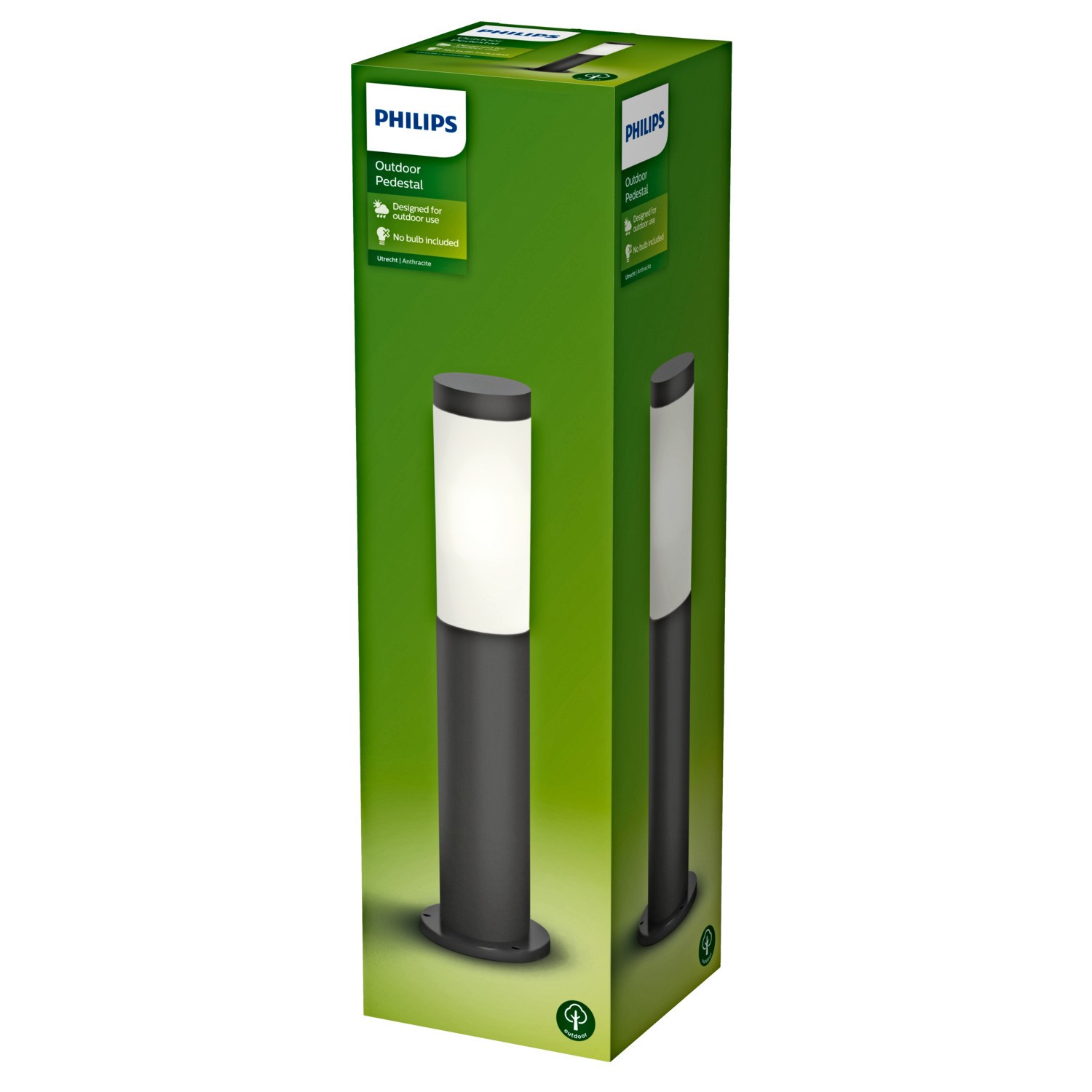 Philips Utrecht Bedlampe, lav i antracit