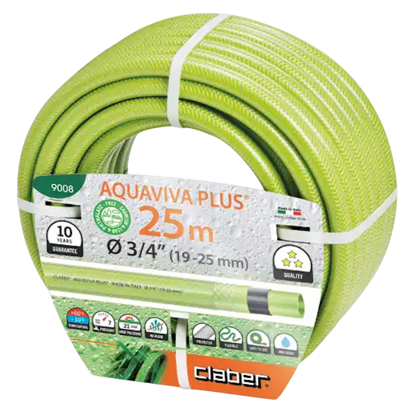 Claber "Aquaviva" 3/4" Vandslange i Lysegrøn -25M