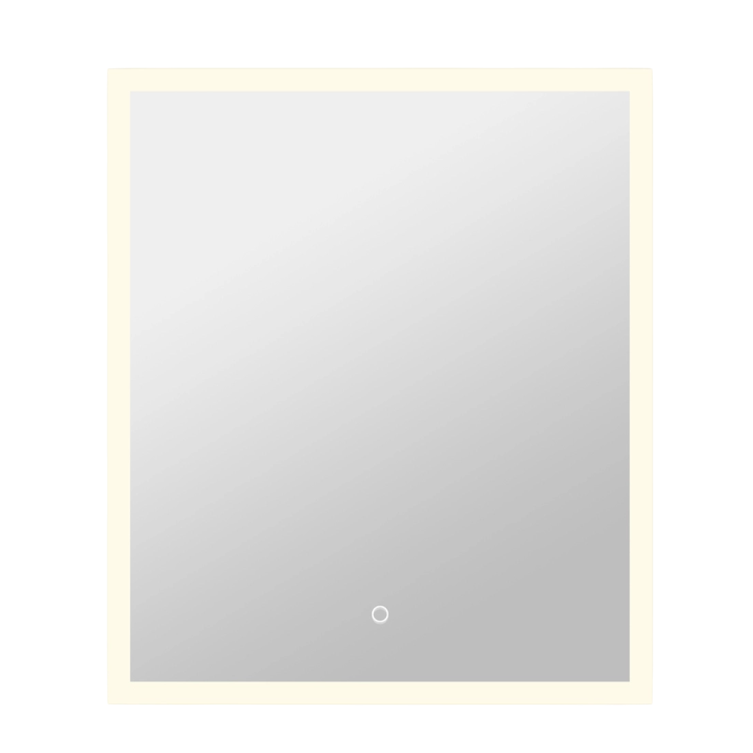 Milobad CL30 Spejl med LED-lys og frostet kant 70x60 cm