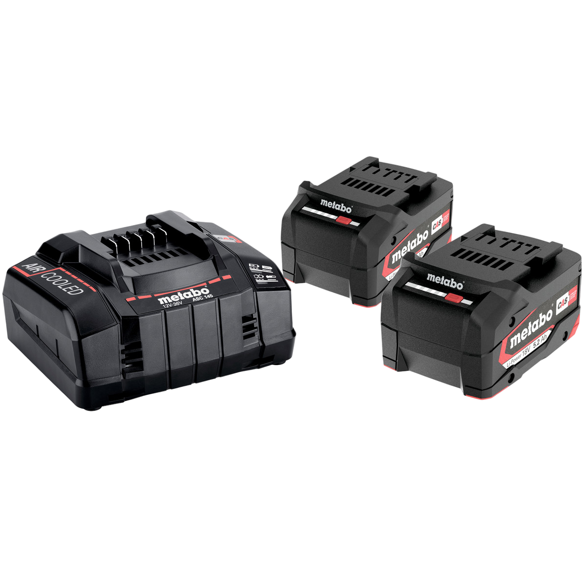 Metabo CAS 18V Startsæt med 2 stk. 5,2Ah batteri og lader