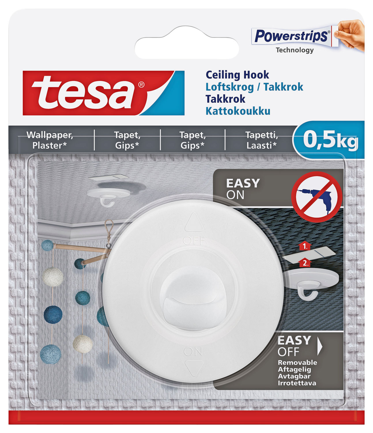 Tesa Loftskrog Tsms Til Tapet 0,5Kg
