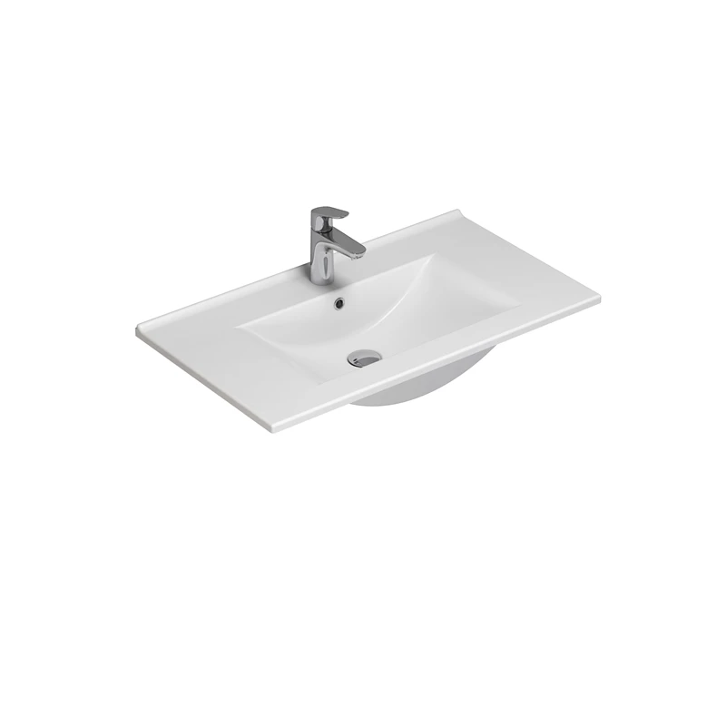 Scanbad Multo+ Amber håndvask 80 cm porcelæn hvid