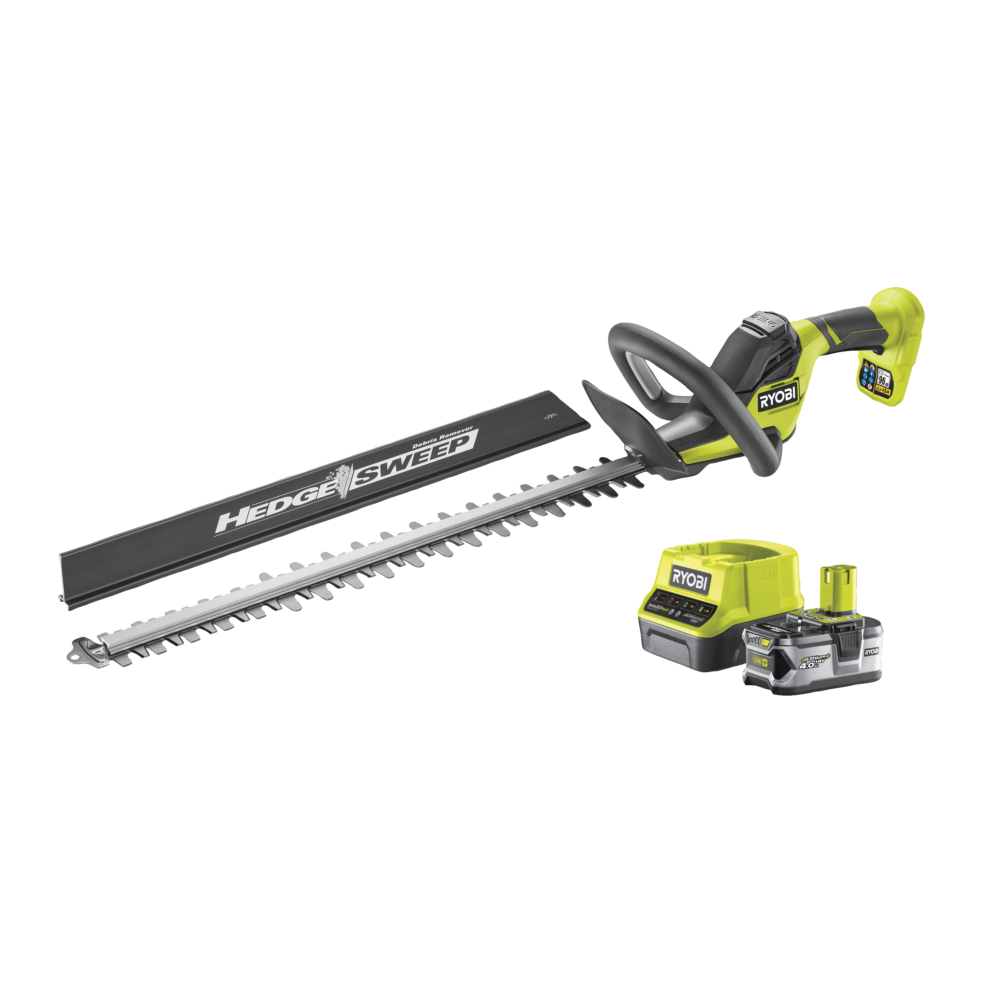 Ryobi RY18HT55A-140 ONE+ 18V Hækkeklipper med 4,0Ah batteri og lader