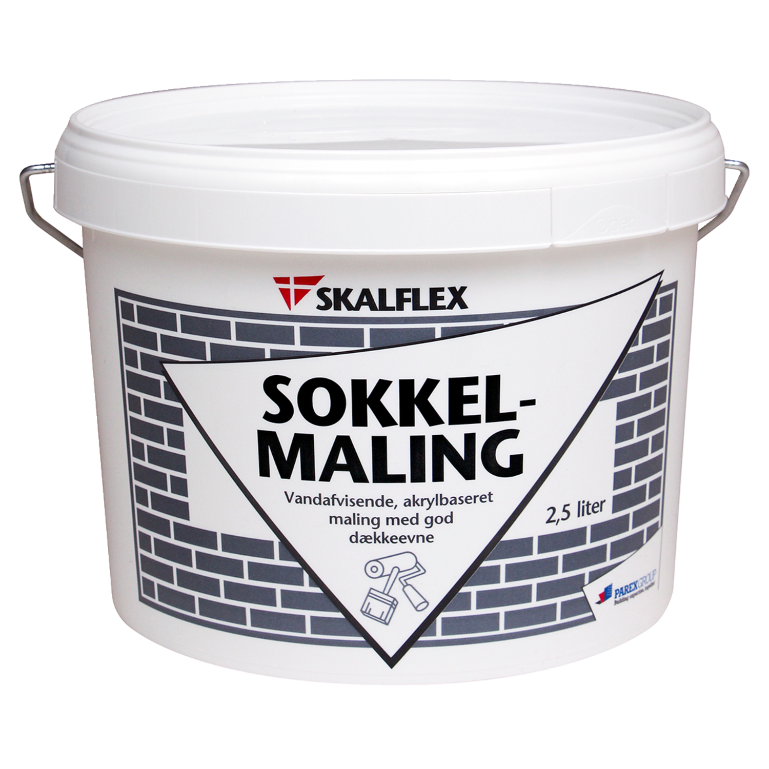 Skalflex Sokkelmaling lysgrå - 2,5 liter