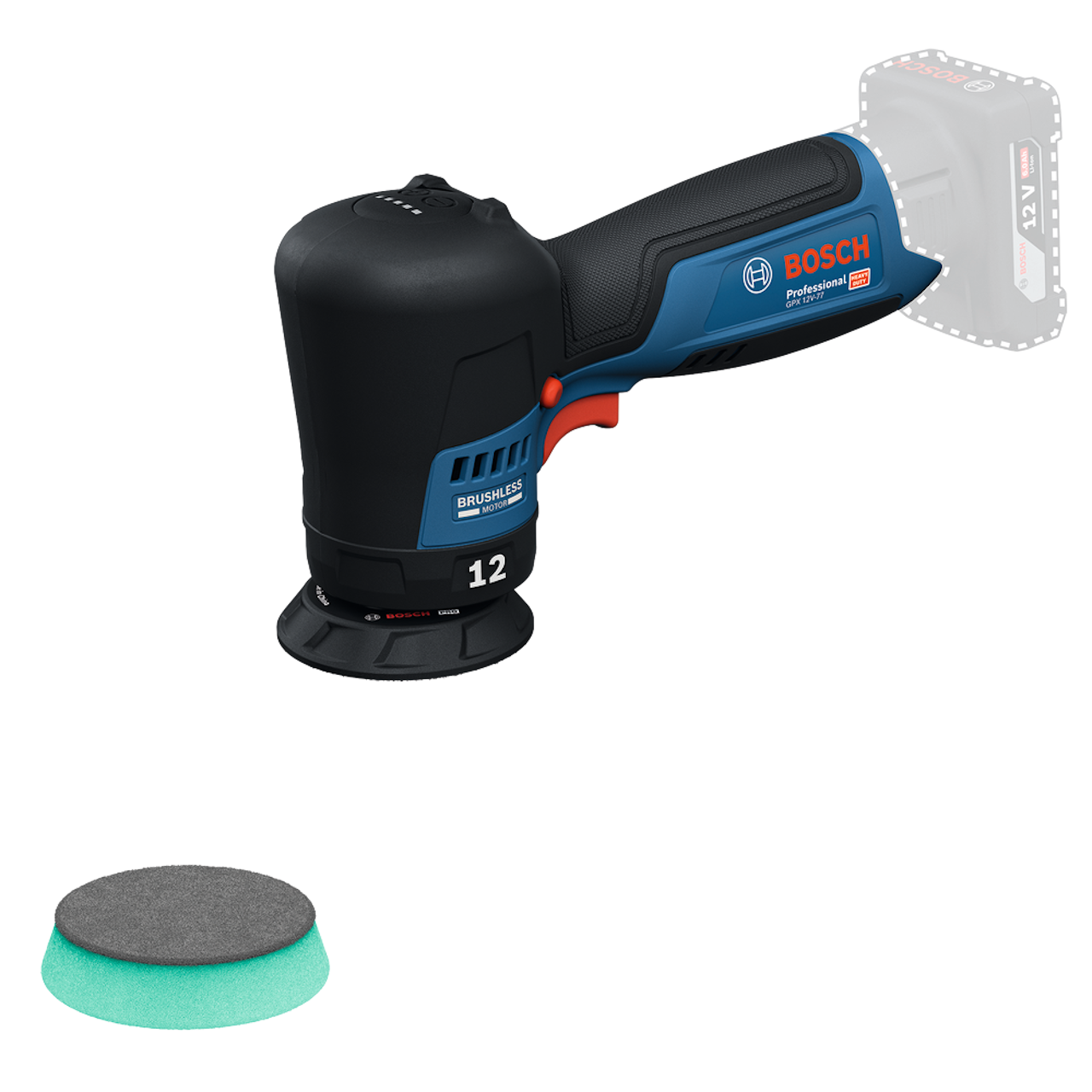 Bosch Professional GPX 12V-77 Polermaskine – Solo