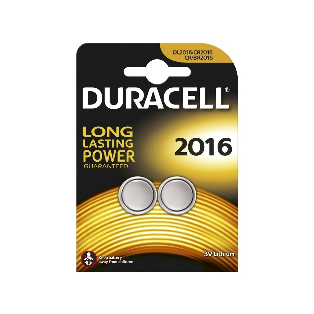 Duracell CR2016 knapcellebatteri - 2 stk.