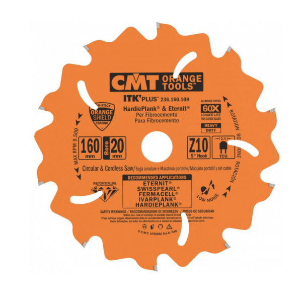 CMT Diamantsavklinge 160x2,2x20 mm – 10T