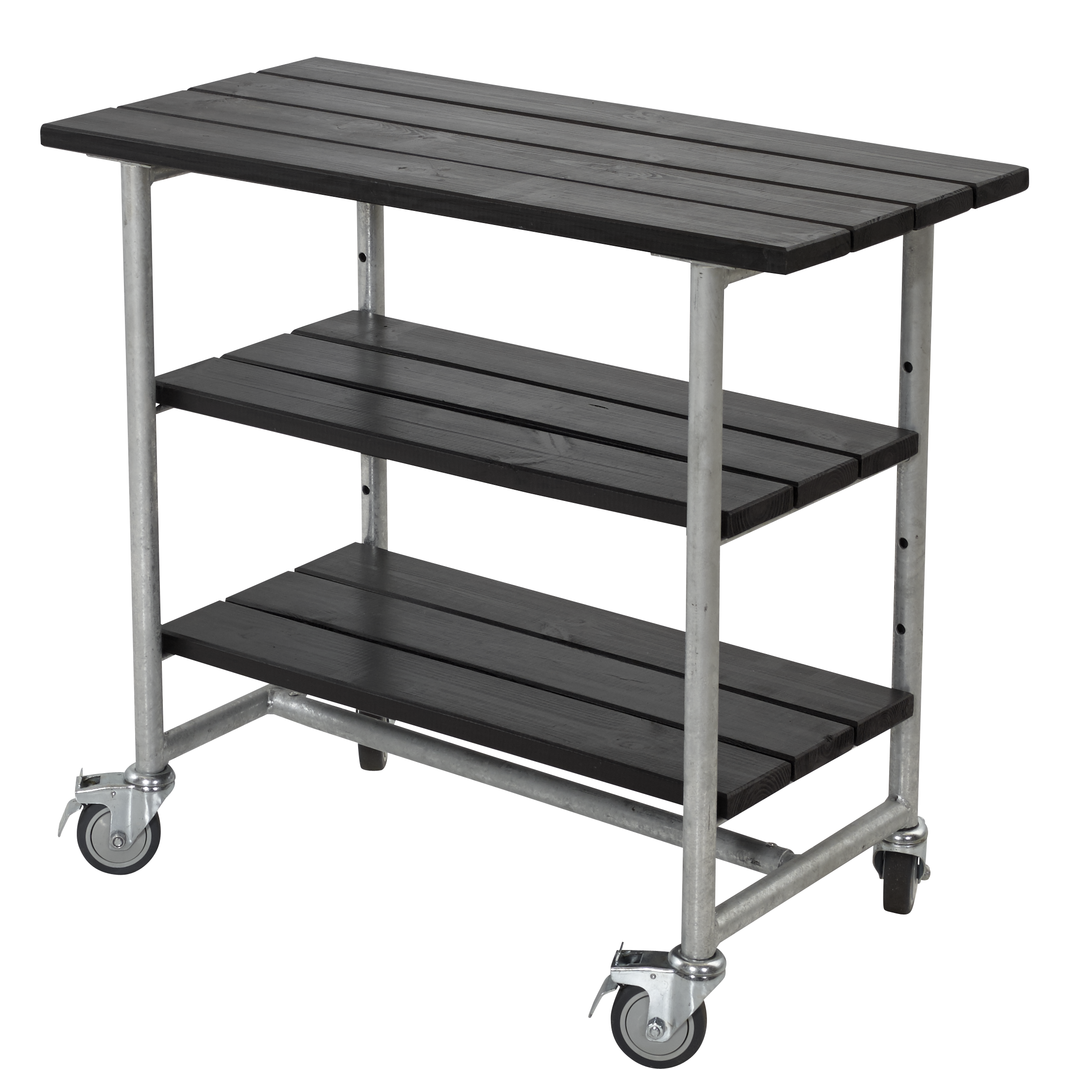 Plus Urban Picnic Plante-/Grillbord 100 cm 3 hylder - Sort