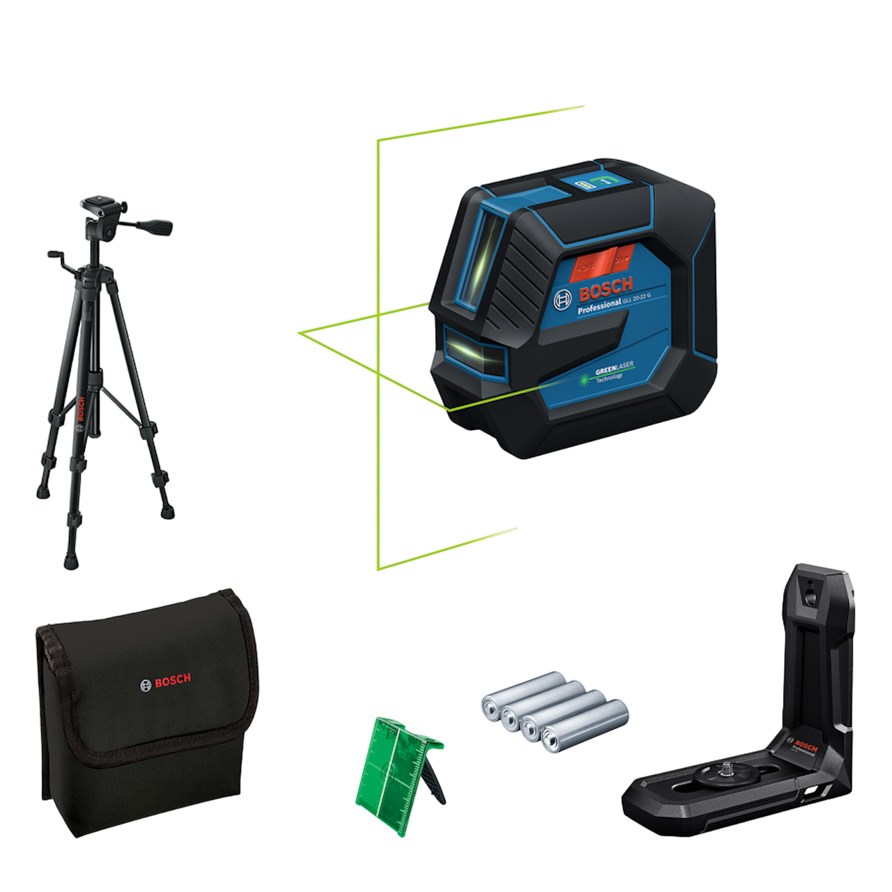 Bosch Professional GLL 20-22 G Linjelaser med stativ