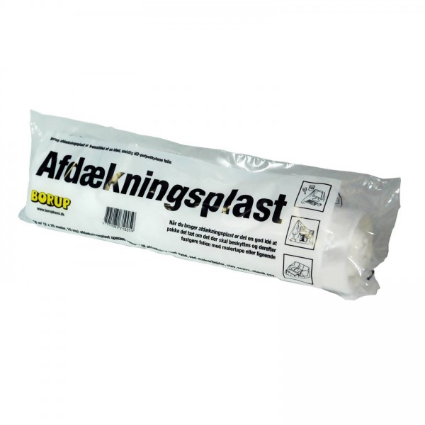 Afdækningsplast 50 meter dobbelt tykkelse
