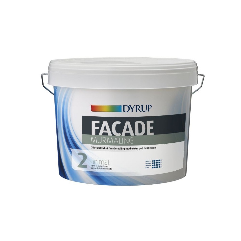 Dyrup Facade Murmaling Hvid - 9 liter