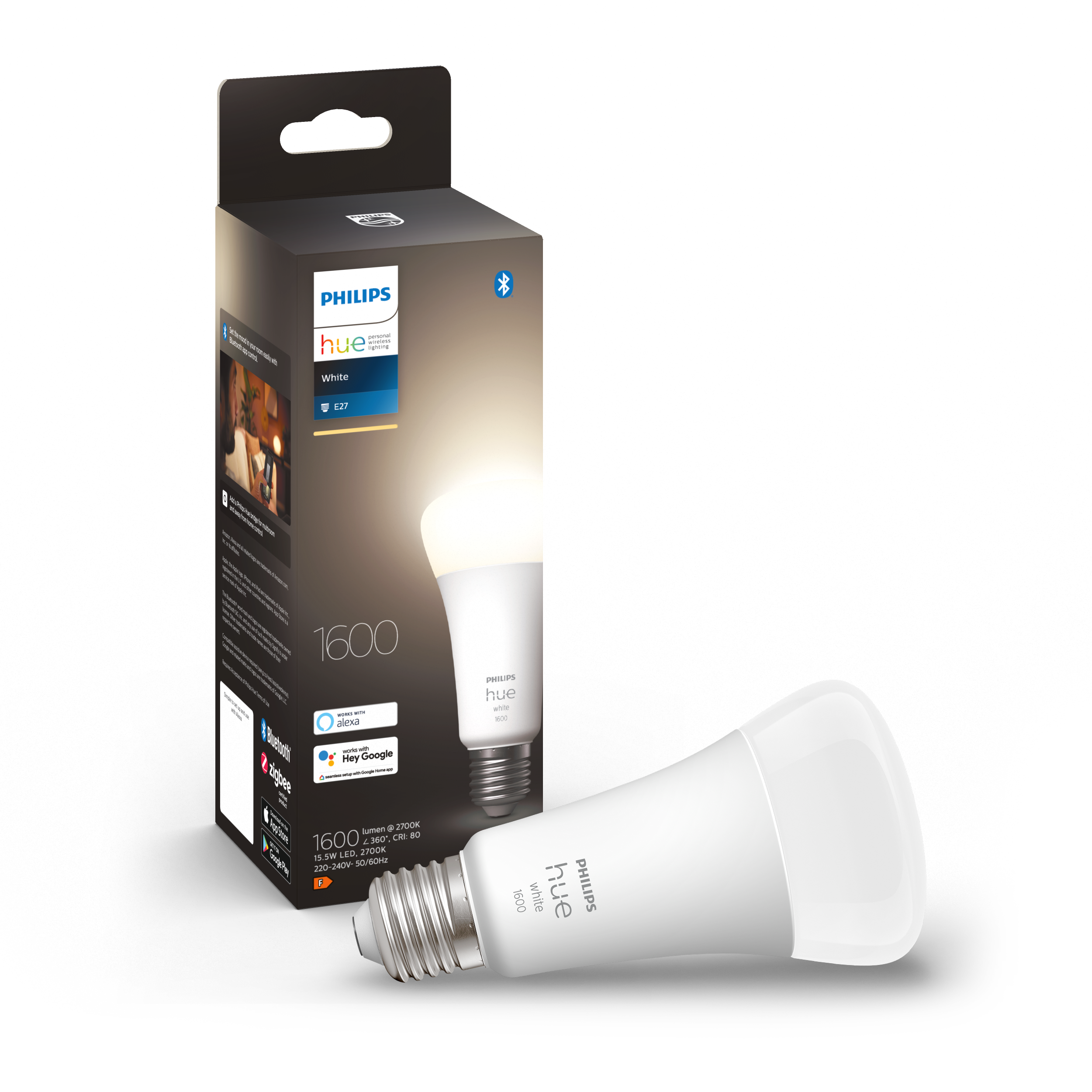 Philips Hue E27 BT White 1600 lm pære