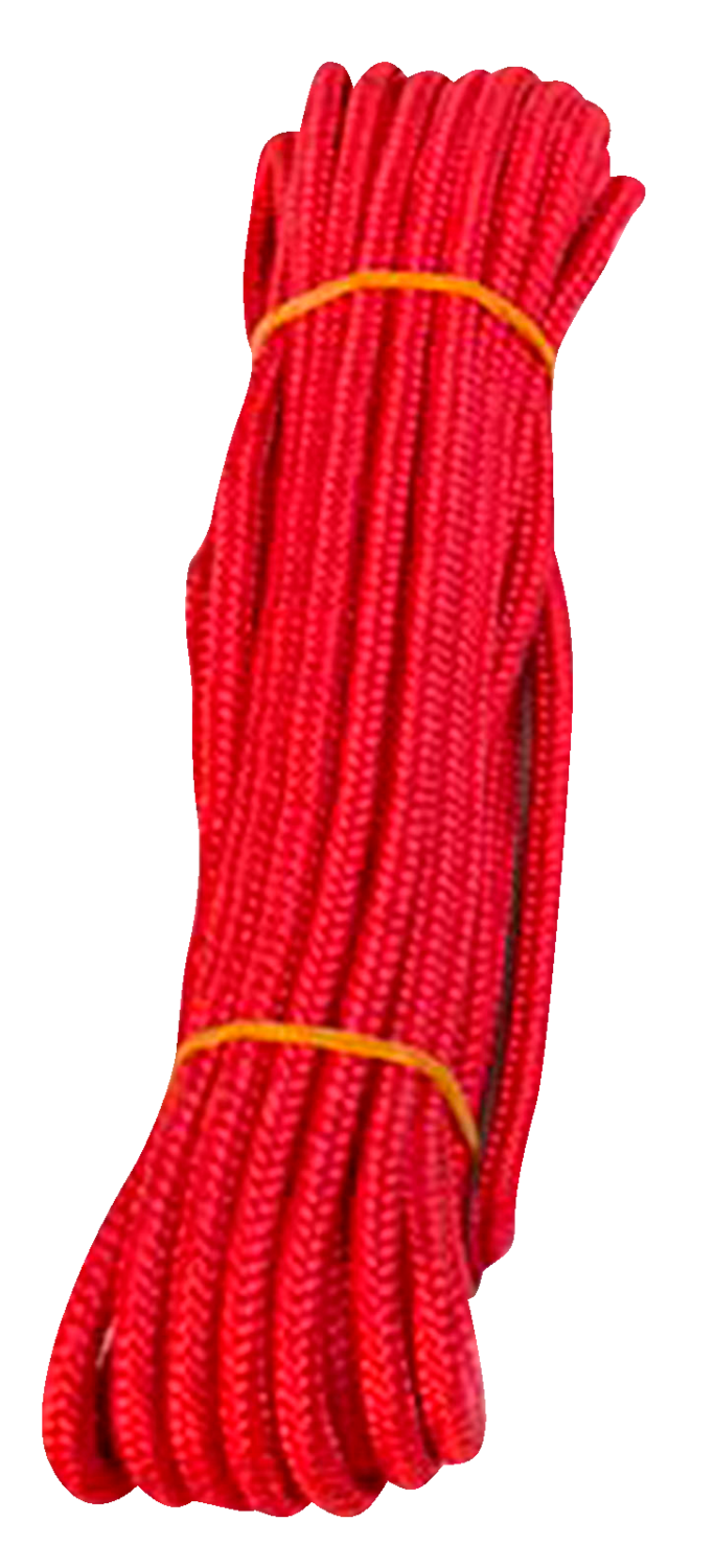Roliba Flisesnor med hjerte rød 6mm x 10m
