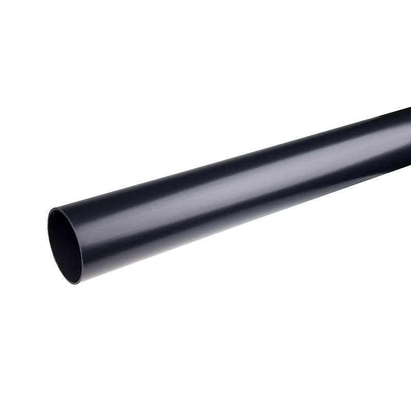 Plastmo plast nedløbsrør ø75 mm - 3 meter i sort