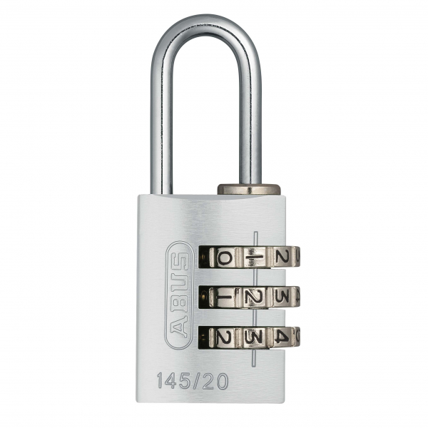 Abus 145 kodelås 20 mm - sølv