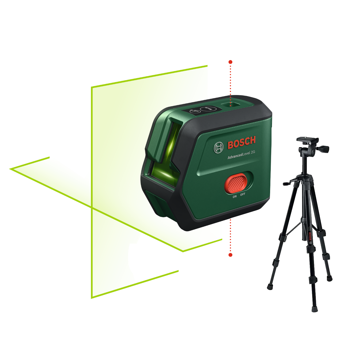 Bosch AdvancedLevel 2G Krydslinjelaser med stativ
