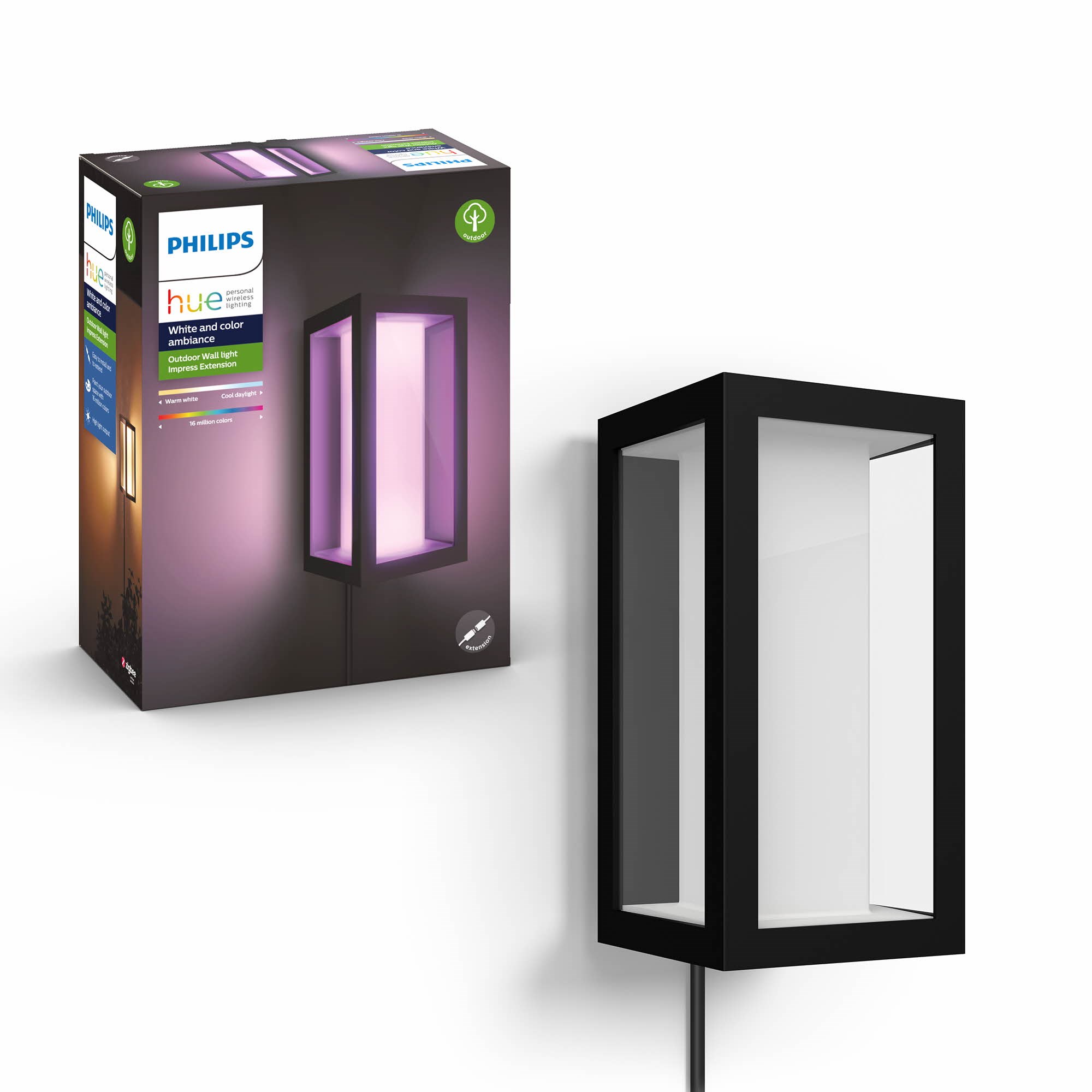 Philips Hue Impress WCA Lavvolt udendørs væglampe - Udvidelse