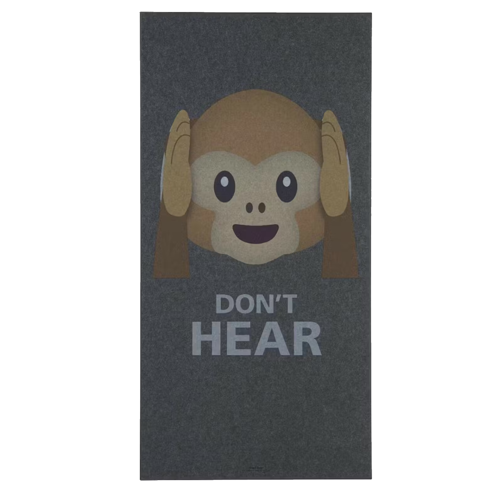 Art Acoustic Akustikbillede Abe Don’t Hear i mørk grå 9×600×1200 mm