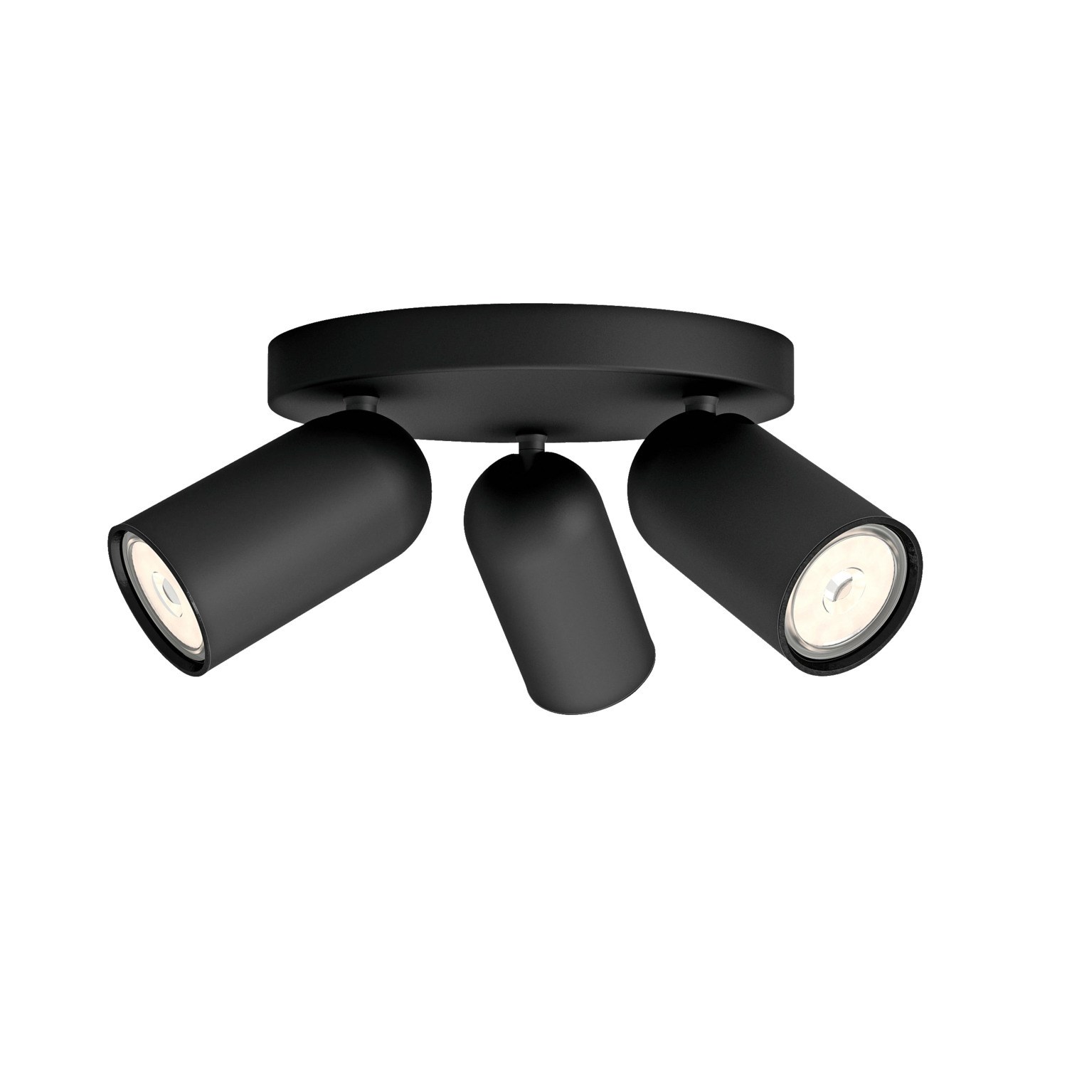 Philips myLiving Pongee triple spot i sort - 5058330PN