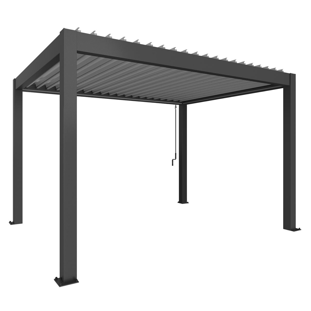 Biohort Str. 4×3 Pergola i mørkegrå metallic/sølv metallic