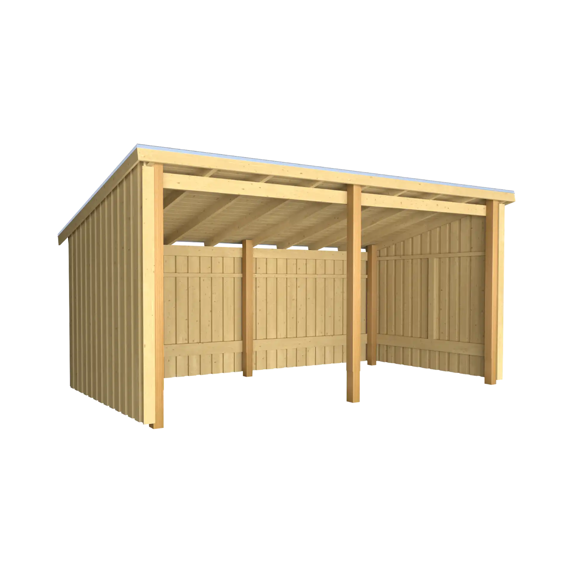 Plus Nordic Multi Havehus 9,5 m² - 2 moduler åben inkl. tagpap/alulister