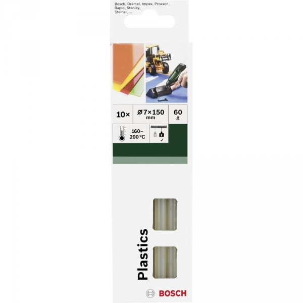 Bosch 7 mm kunststof-limpatron - 10 stk.