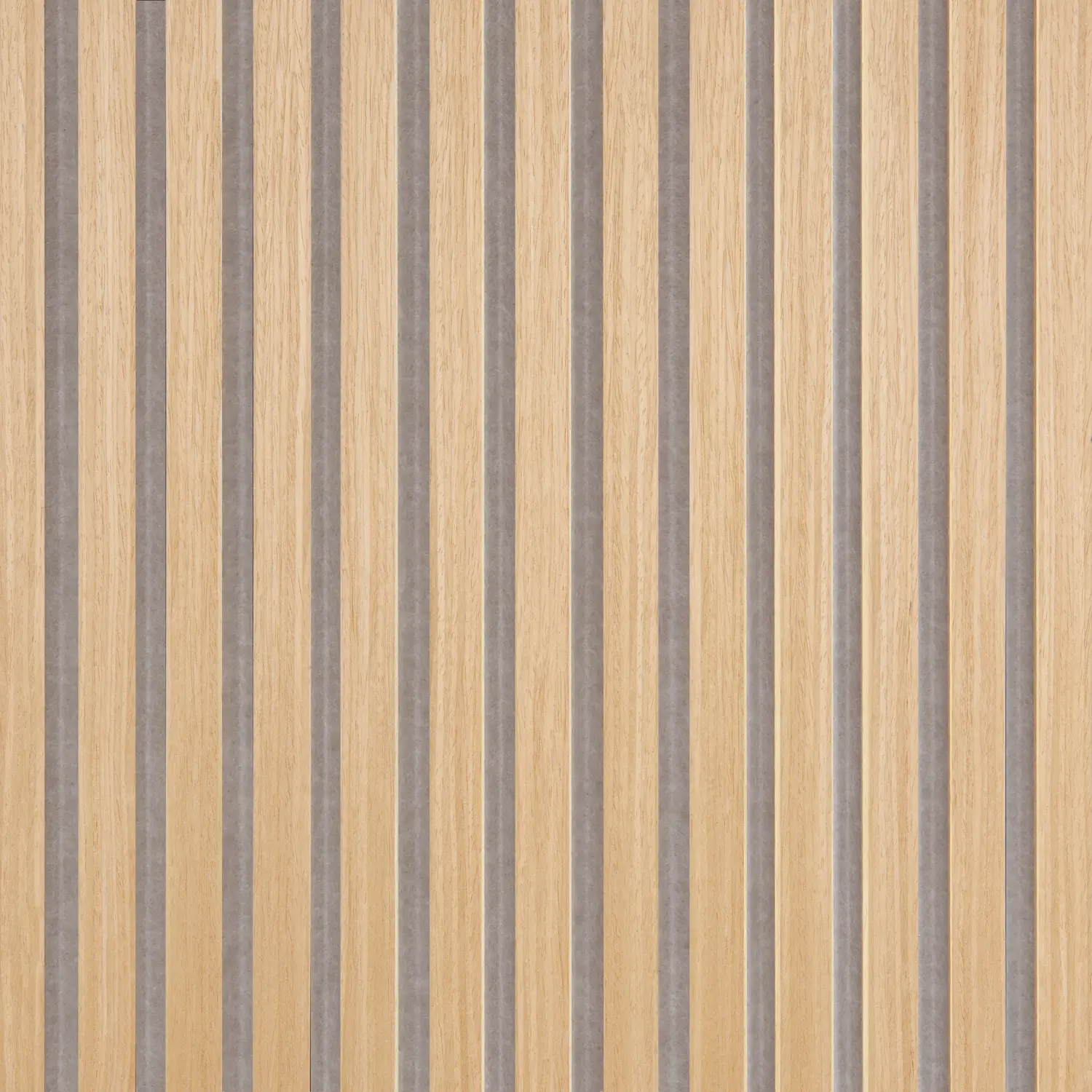 FibroTech Quanti Akustikpanel i light oak med grå polyester 18×520×2440 mm