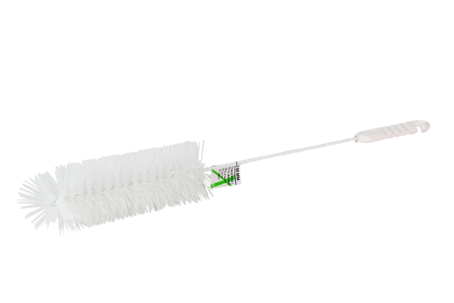 Roliba Flaskerenser hvid snoet tråd 60 mm