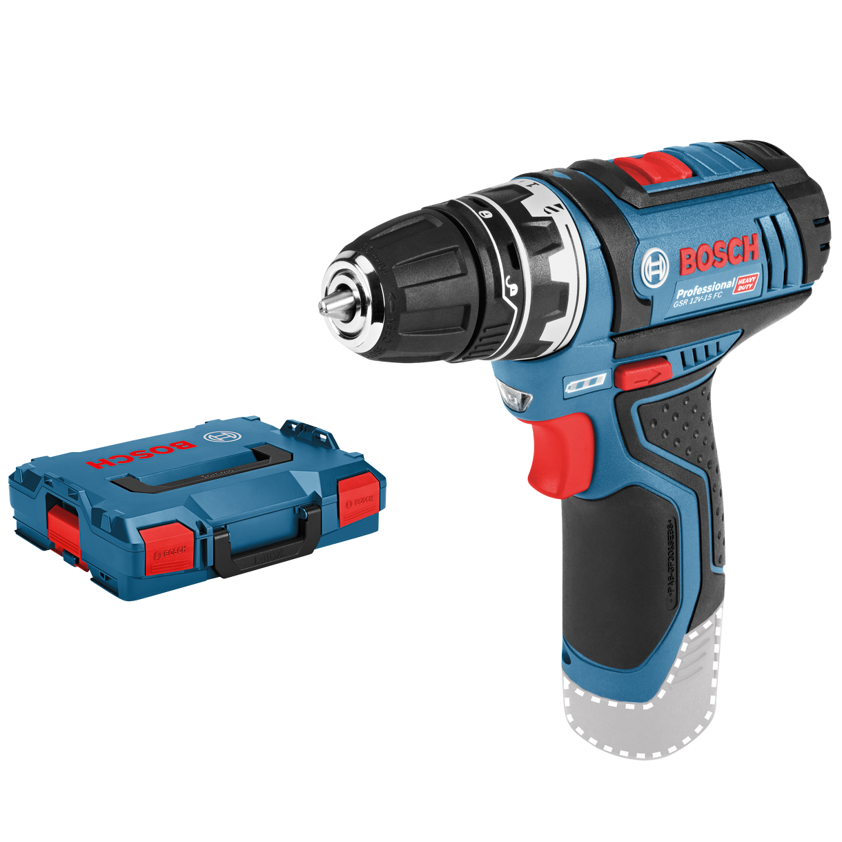 Bosch Professional GSR 12V-15 FC Bore-/skruemaskine – Solo L-BOXX 102