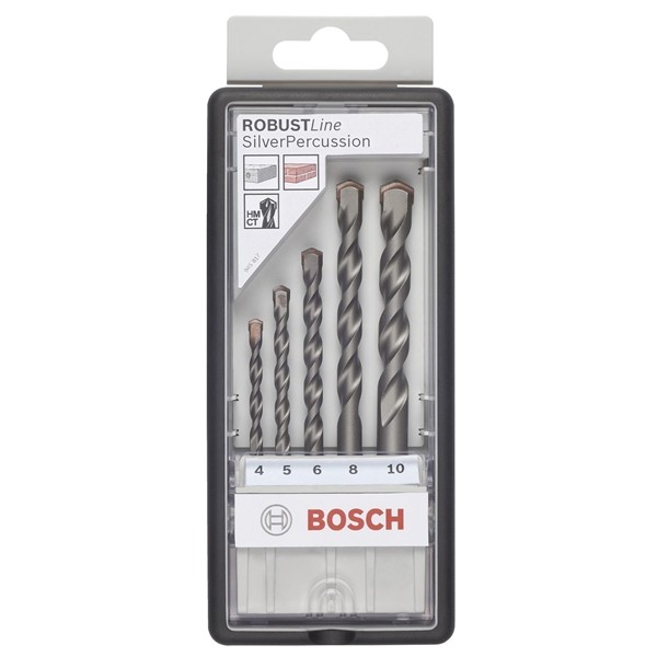 Bosch Robust Line Betonborsæt 4-10 mm - 5 Dele