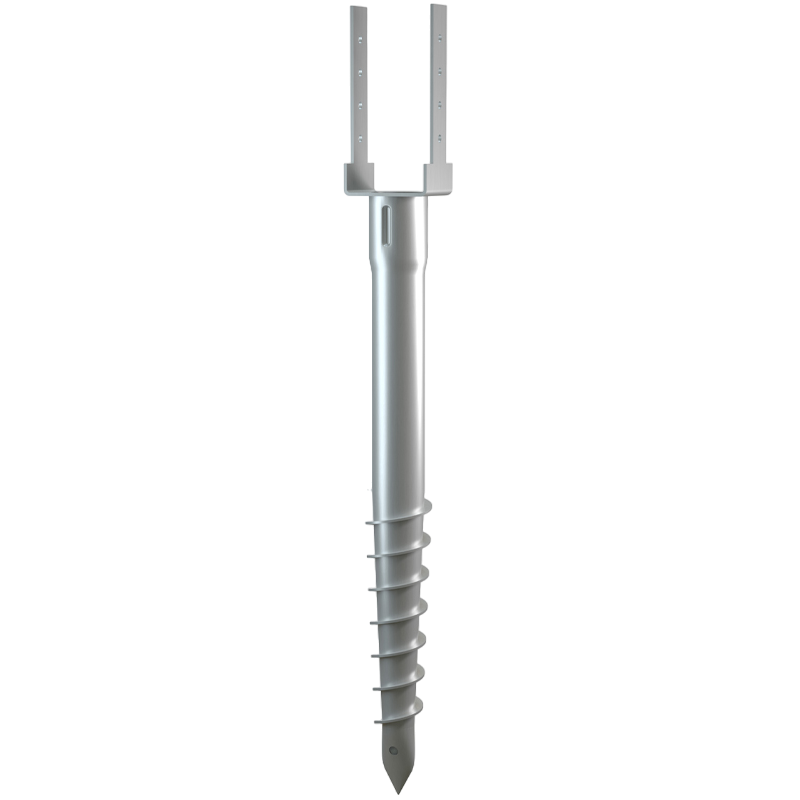 Stavrex Pro Regular Jordskrue, fast med postsko 750 mm 4" 65 mm