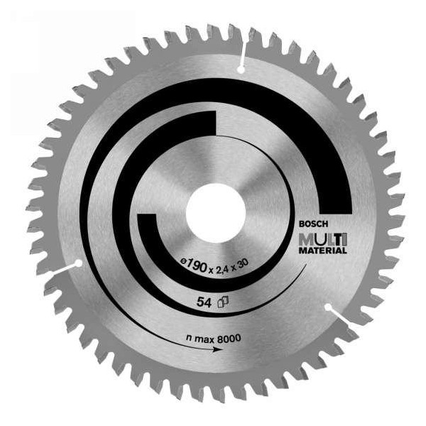 Bosch Rundsavsklinge Multi Material 190x2,4x30 - 54T