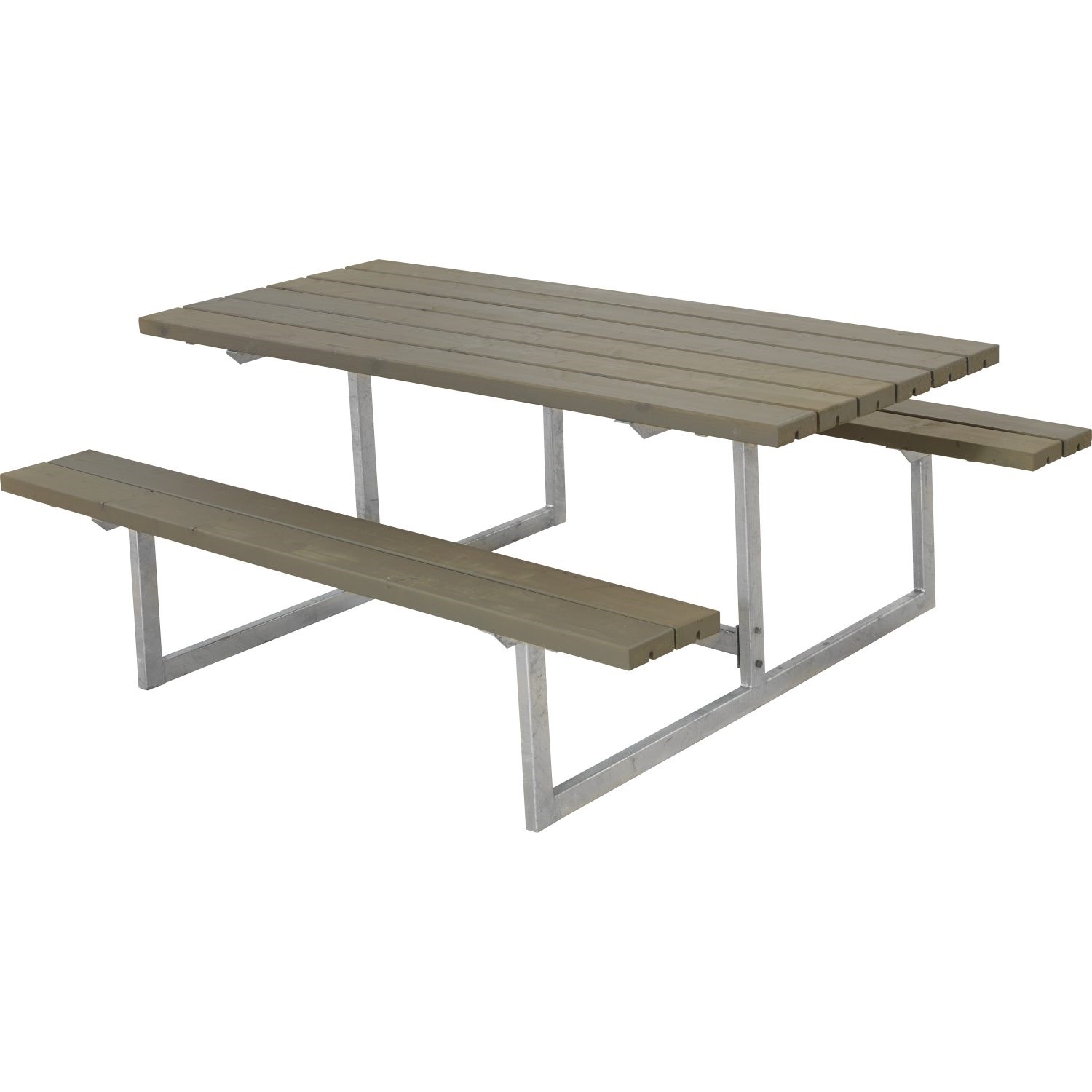 Plus Basic Bord/Bænkesæt 177 cm - Gråbrun