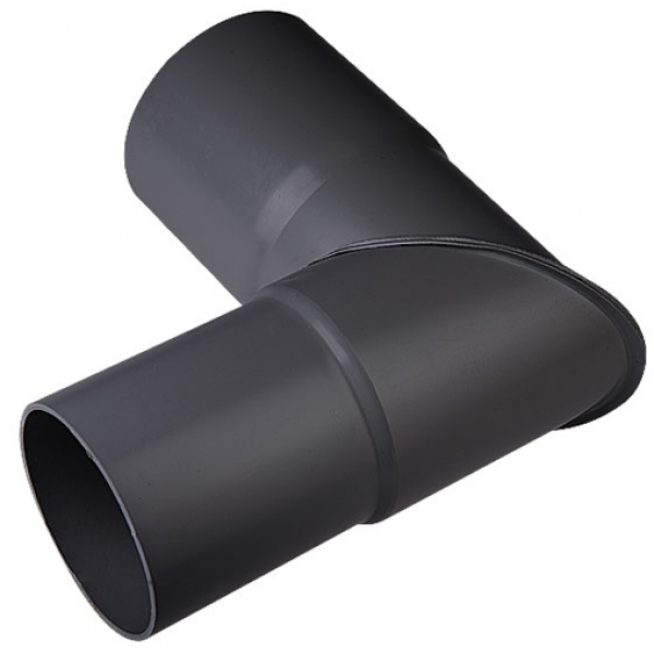 Plastmo plast 90 gr. knærør 75 mm i grafit