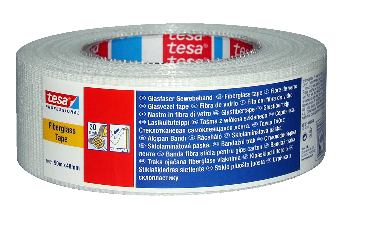 Tesa Glasfibervæv Hvid 90Mx48Mm