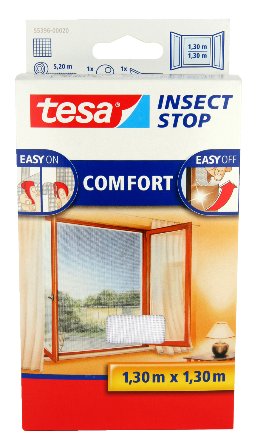 Tesa Insektnet Comfort T/Vind. Sort 1,3X1,3M