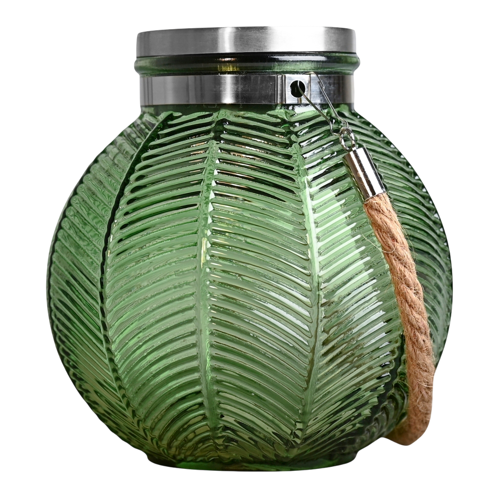 Det Gamle Apotek 23374223 Solcellelanterne i grøn glas
