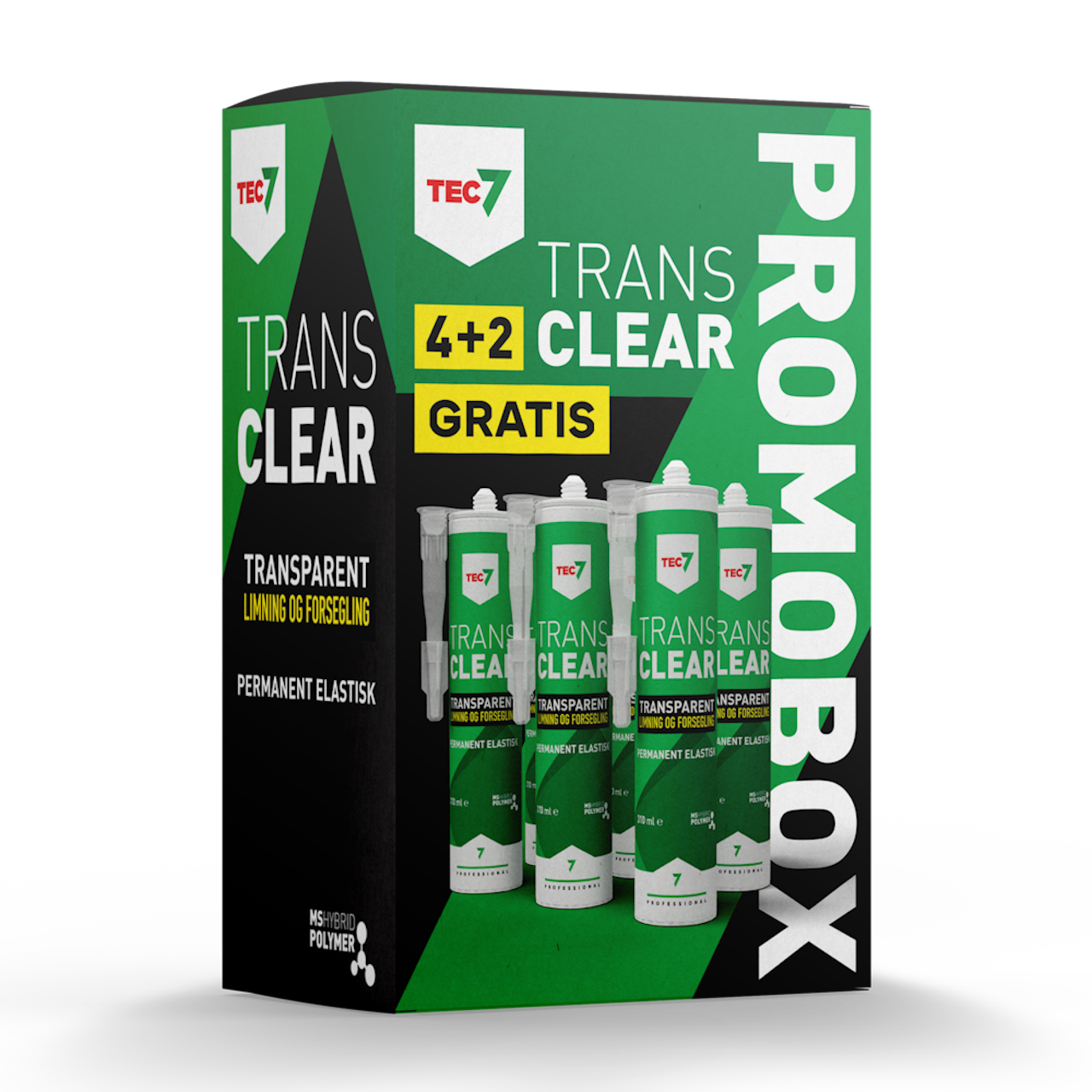 Tec7 Promobox 4+2 MS40 Transparent Fugemasse