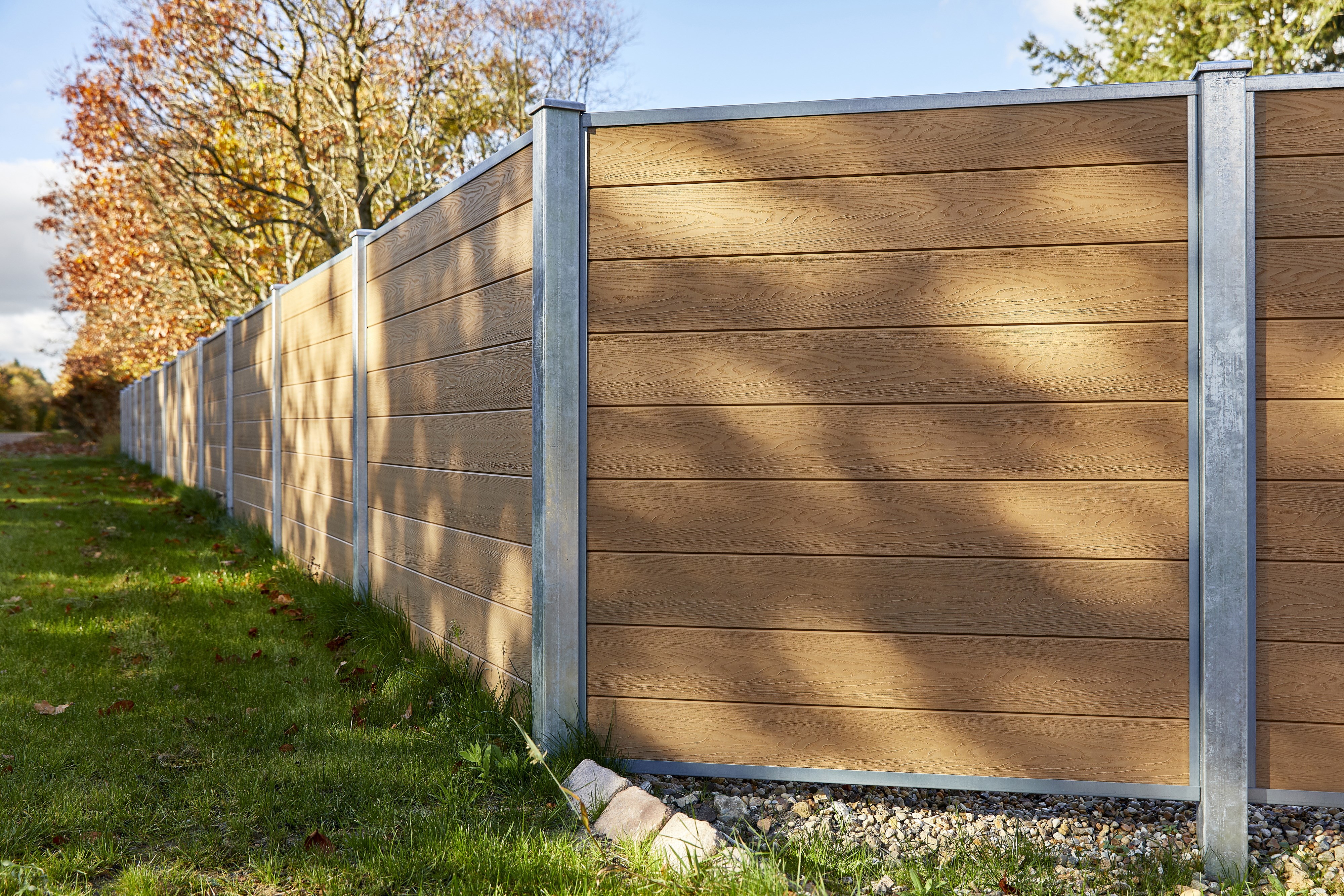 Wimex Glyngøre Superb V-Profil Hegn i teak 1,8×1,893 m